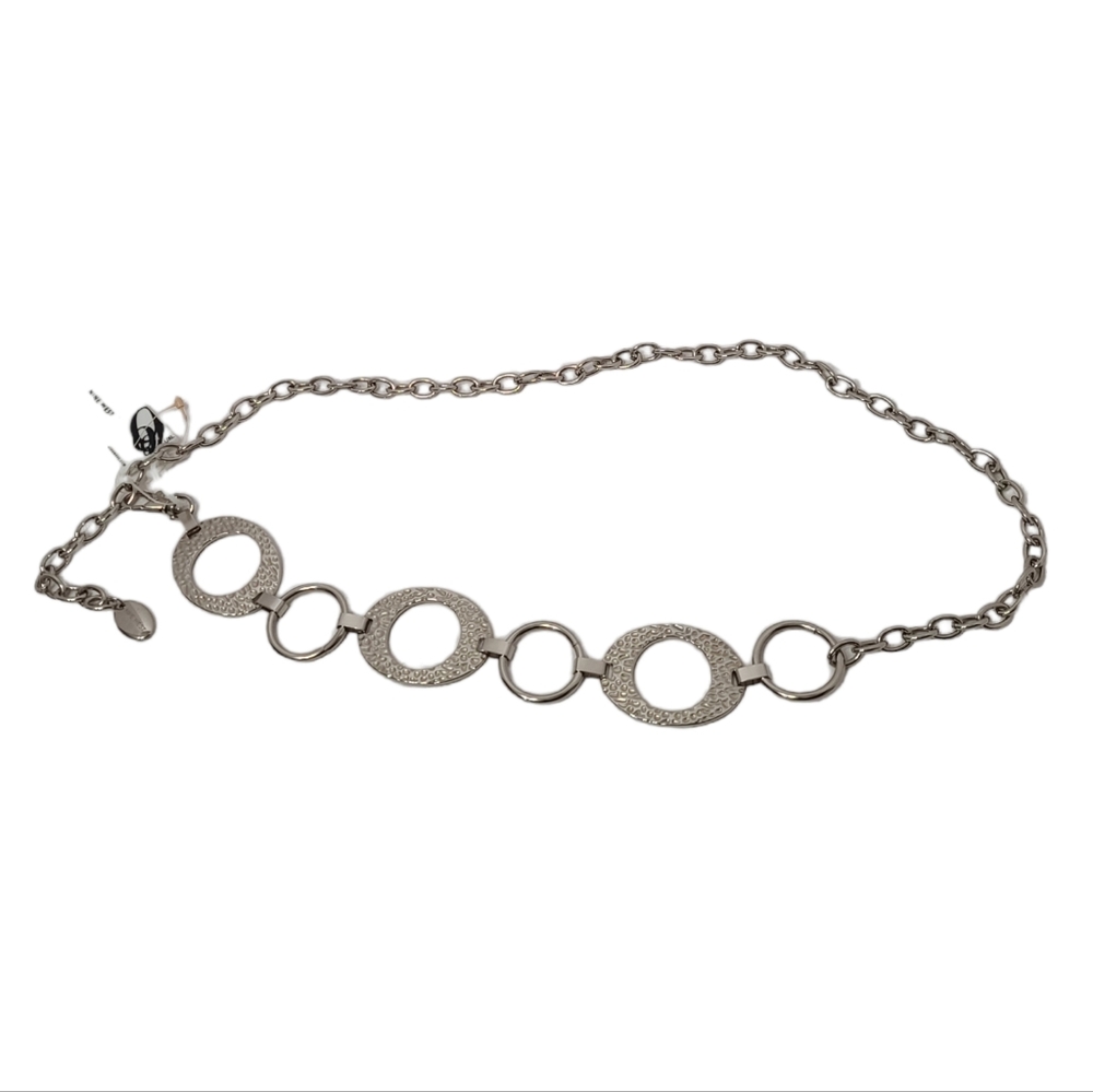 New Nine West Silver Chain Belt - Picture 1 of 16